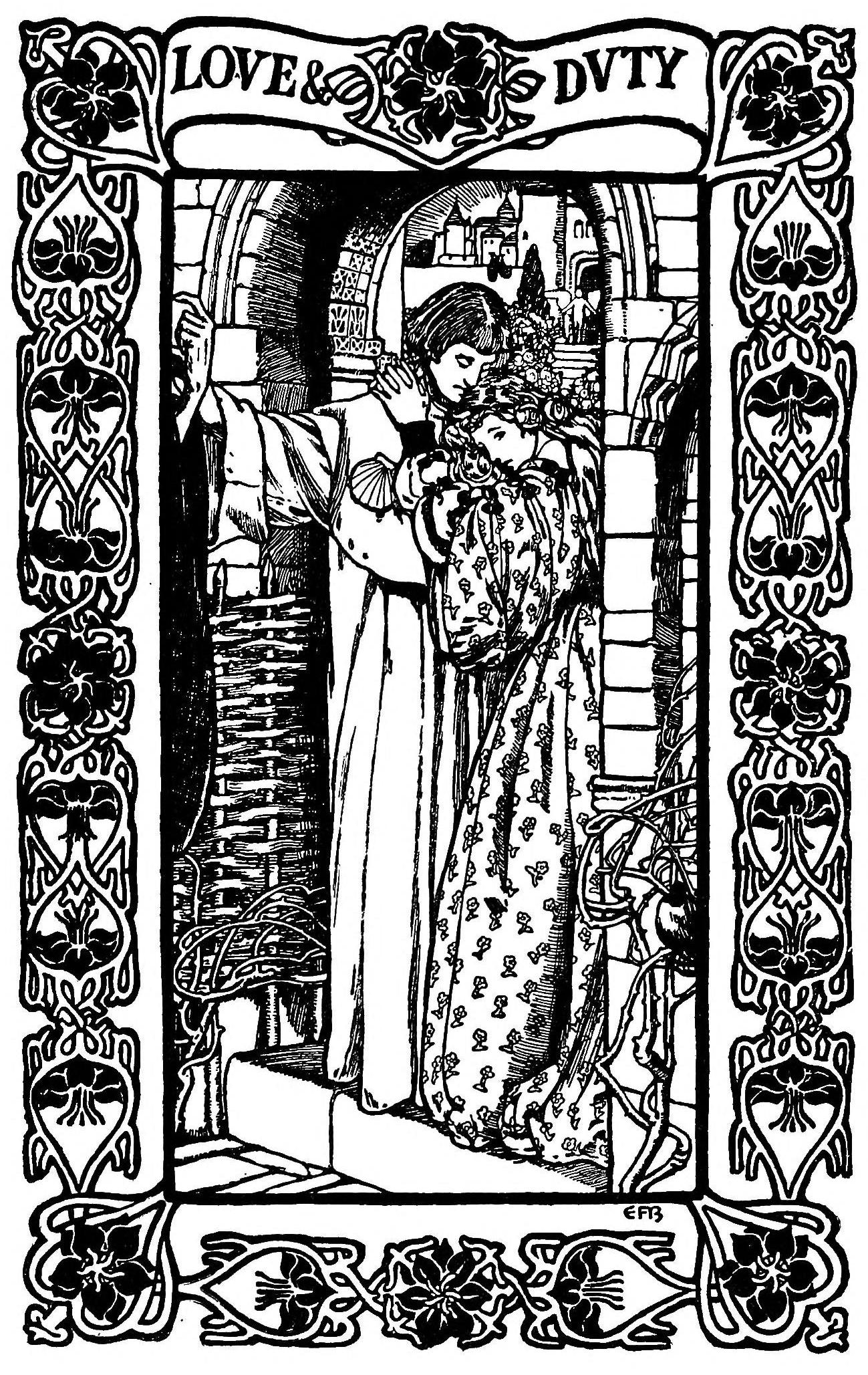 Love And Duty, from Poems by Alfred Lord Tennyson by Eleanor Fortescue Brickdale